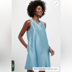Tuckernuck Robin’s Egg Blue Dupioni Marlowe Dress